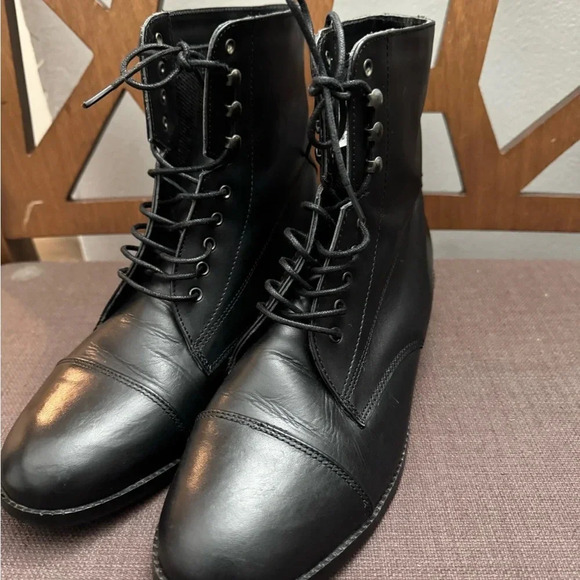 MIDDLEBURG Tall Black Vegan Leather
 Riding Boots Size 9.5 - Picture 5 of 13